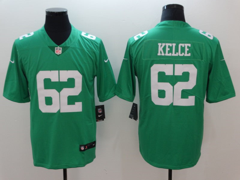 Men’s Philadelphia Eagles #62 Jason Kelce Nike Kelly Green NFL Color Rush Jersey