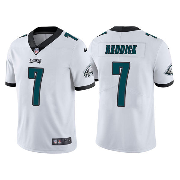 Men’s Philadelphia Eagles #7 Haason Reddick Nike White Vapor Limited Jersey