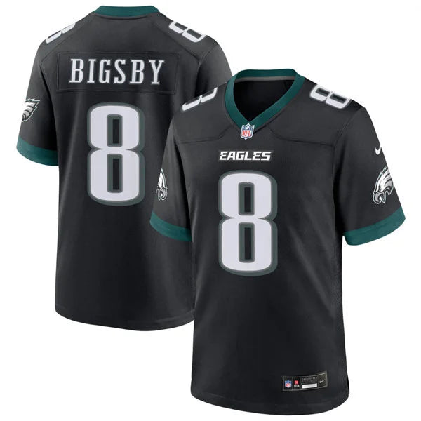 Mens Philadelphia Eagles #8 Tank Bigsby Nike Black Alternate F.U.S.E. Vapor Limited Jersey