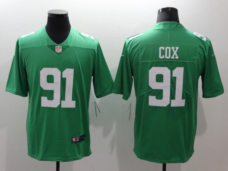 Men’s Philadelphia Eagles #91 Fletcher Cox Nike Kelly Green NFL Color Rush Jersey