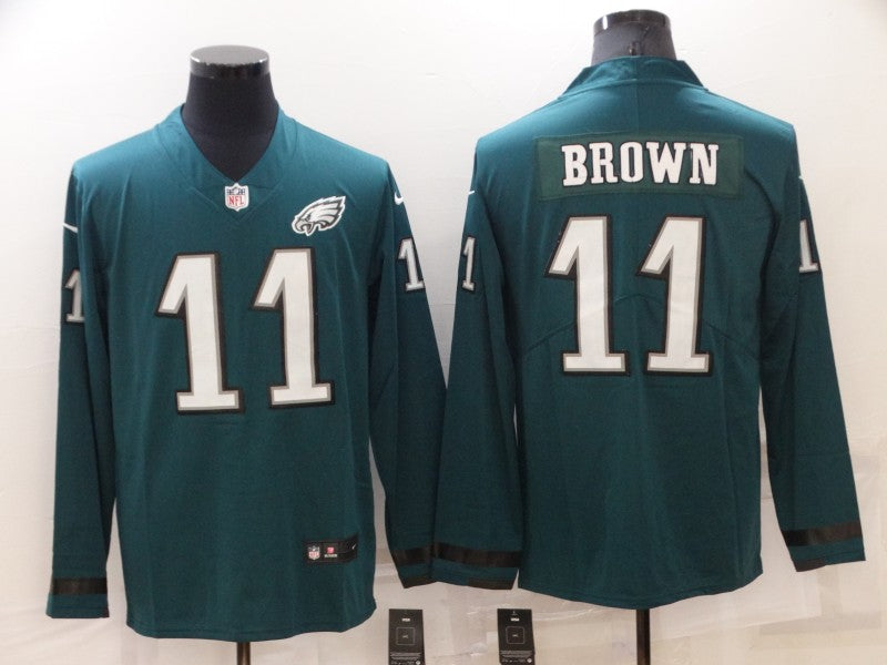 Men’s Philadelphia Eagles A.J. Brown #11 Midnight Green Alternate Jersey