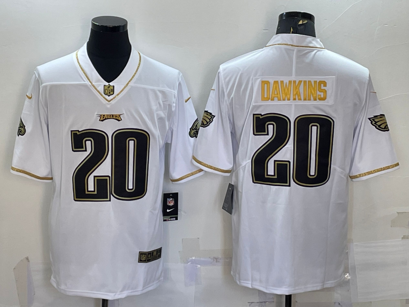 Men’s Philadelphia Eagles Brian Dawkins #20 White Jersey