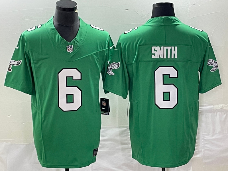 Men’s Philadelphia Eagles DeVonta Smith #6 Kelly Green Jersey