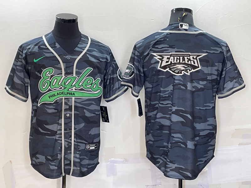 Men’s Philadelphia Eagles Grey Camouflage Jersey