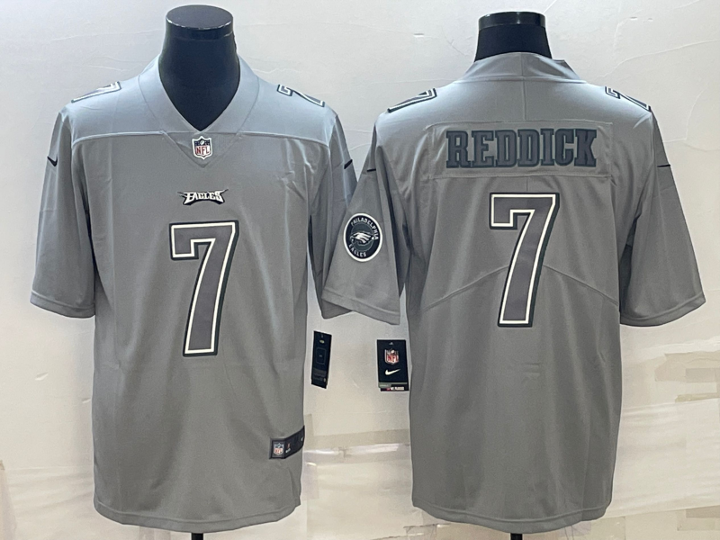 Men’s Philadelphia Eagles Haason Reddick #7 Gray Atmosphere Jersey