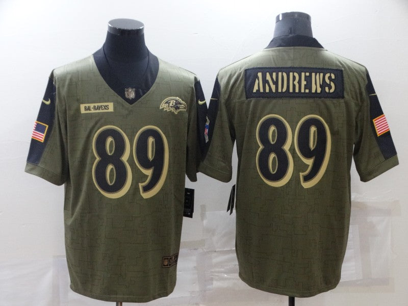 Men’s Philadelphia Eagles Mark Andrews #89 Brown Jersey