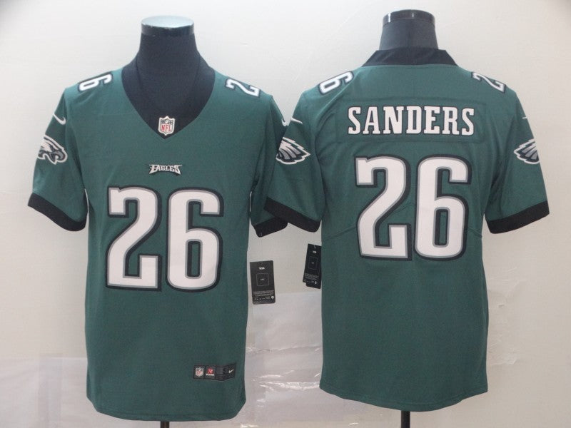 Men’s Philadelphia Eagles Miles Sanders #26 Midnight Green Jersey