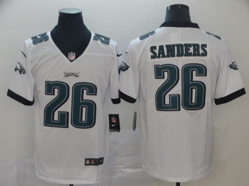 Men’s Philadelphia Eagles Miles Sanders #26 White Jersey
