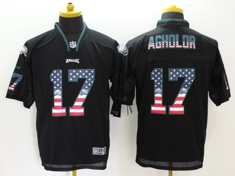 Men’s Philadelphia Eagles Nelson Agholor #17 Black Jersey