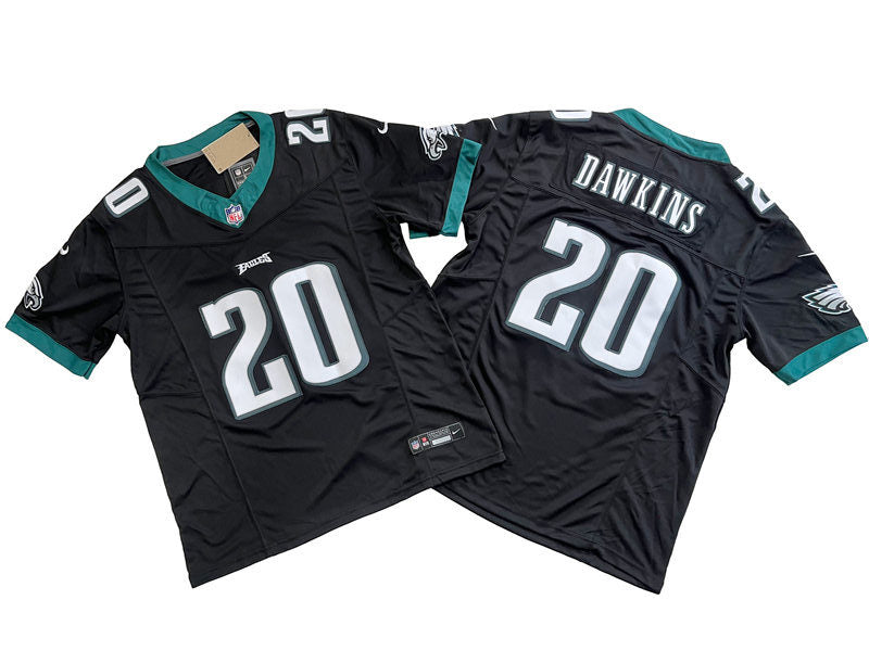 Men’s Philadelphia Eagles Reited Player #20 Brian Dawkins Nike Black 2023 Vapor F.U.S.E. Limited Jersey