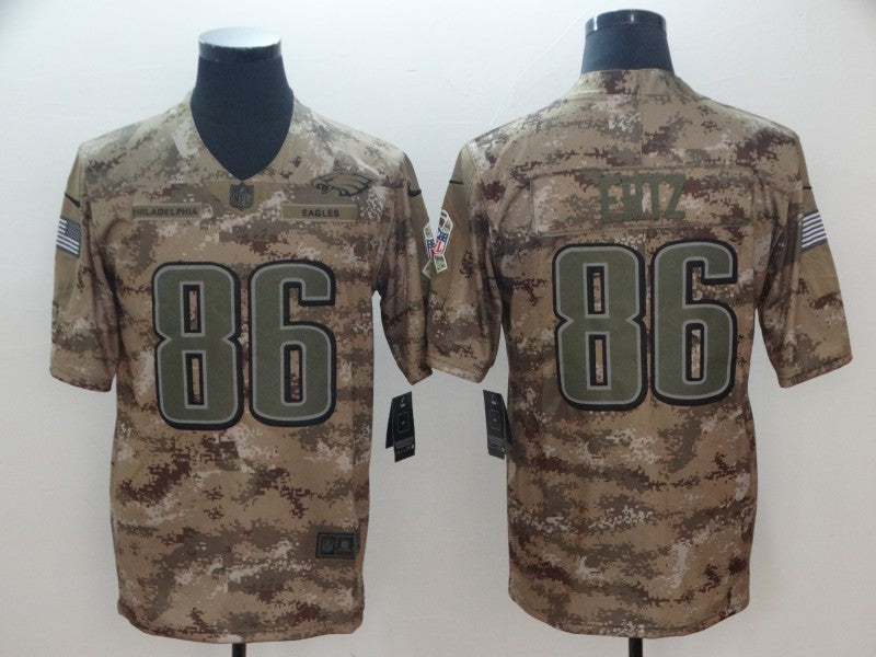 Men’s Philadelphia Eagles Zach Ertz #86 Camouflage Jersey