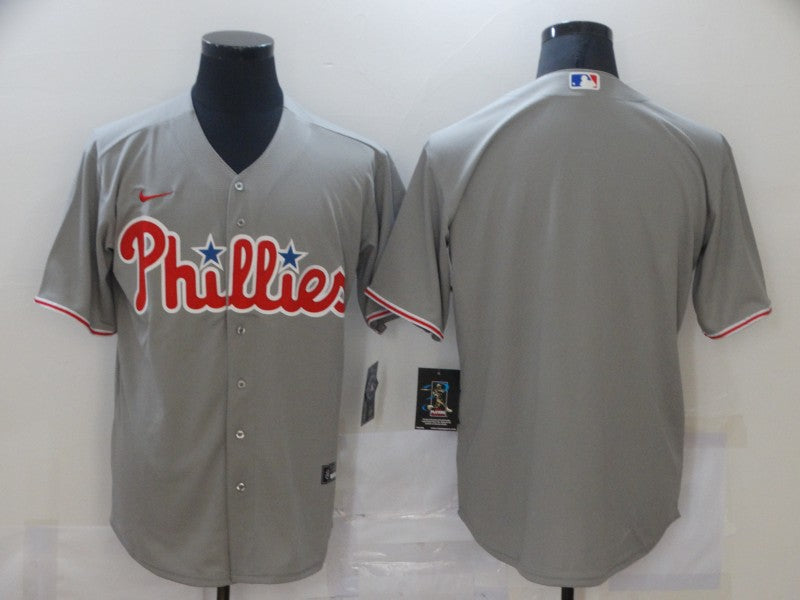 Men’s Philadelphia Phillies Gray Blank Jersey