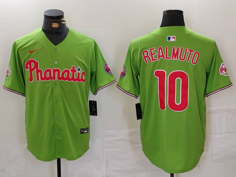 Men’s Philadelphia Phillies J.T. Realmuto #10 Green Limited Jersey