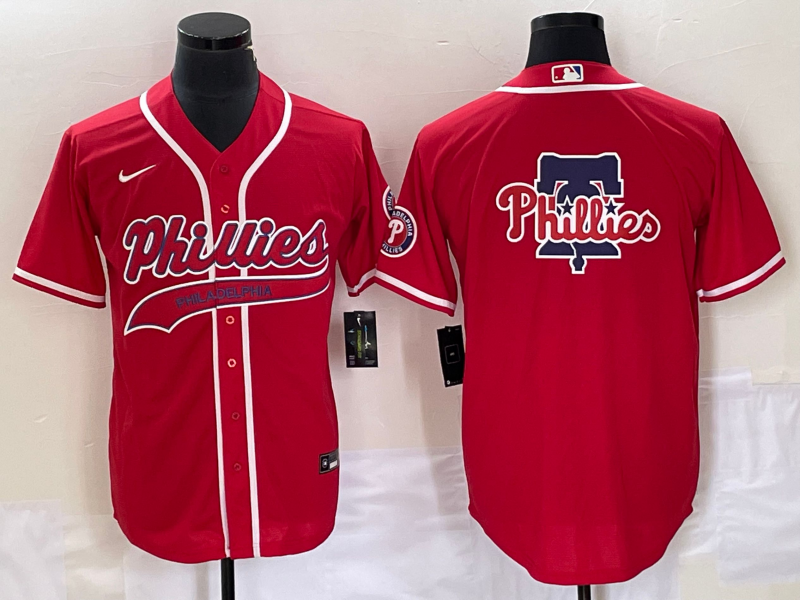 Men’s Philadelphia Phillies Red Team Jersey Joint Edition
