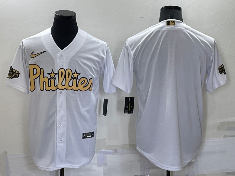 Men’s Philadelphia Phillies White Blank Jersey