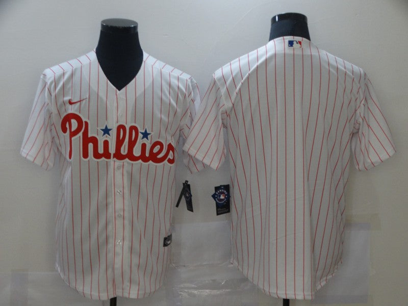 Men’s Philadelphia Phillies White Home Blank Jersey