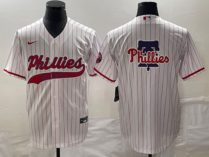 Men’s Philadelphia Phillies White Home Team Jersey Joint Edition