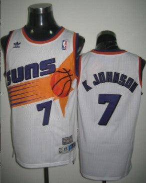 Mens Phoenix Suns #7 Kevin Johnson Mitchell & Ness 1992-93 Hardwood Classics Swingman Jersey White