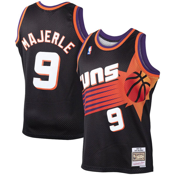 Mens Phoenix Suns #9 Dan Majerle Mitchell & Ness 1994-95 Hardwood Classics Swingman Jersey – Black