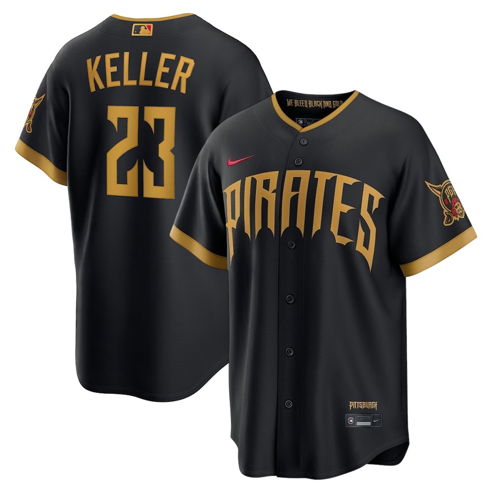 Men’s Pittsburgh Pirates #23 Mitch Keller Black 2026 City Connect Stitched Jersey