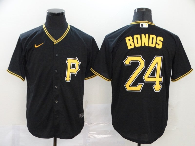Men’s Pittsburgh Pirates Barry Bonds #24 Black Baseball Jersey