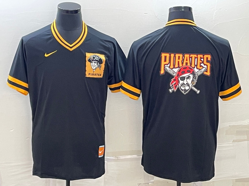 Men’s Pittsburgh Pirates Black Authentic Jersey