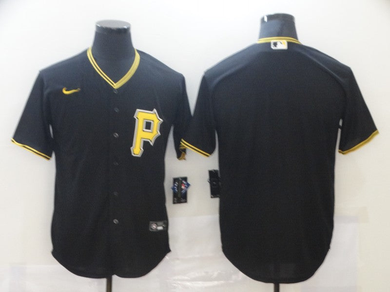 Men’s Pittsburgh Pirates Black Blank Jersey