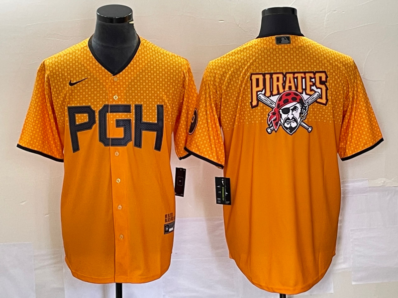 Men’s Pittsburgh Pirates Gold 2023 City Connect Jersey