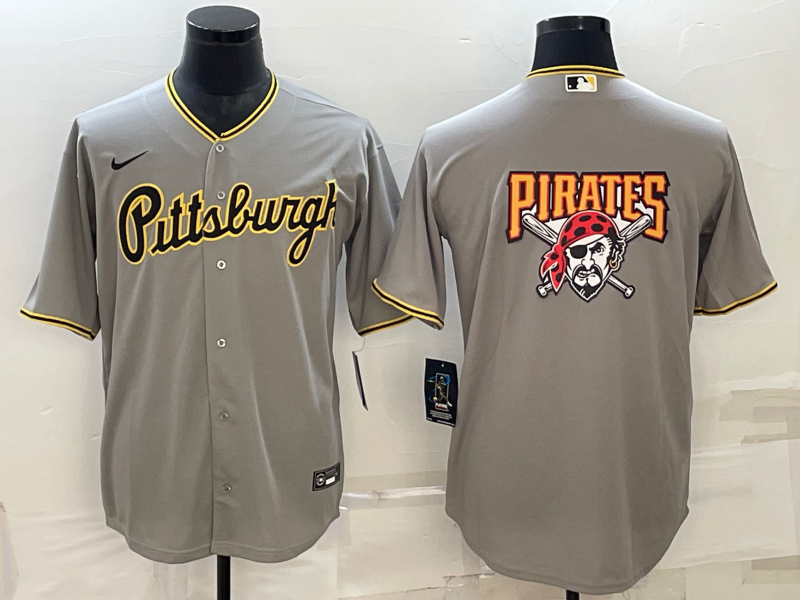 Men’s Pittsburgh Pirates Gray Road Authentic Team Jersey