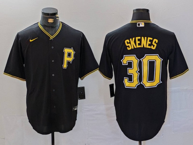 Men’s Pittsburgh Pirates Paul Skenes #30 Black Alternate Jersey