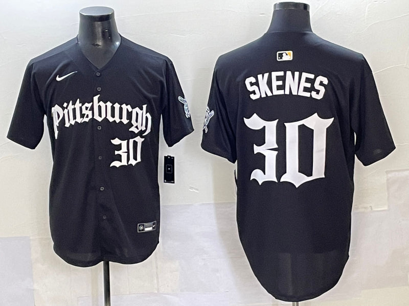 Men’s Pittsburgh Pirates Paul Skenes #30 Black Jersey