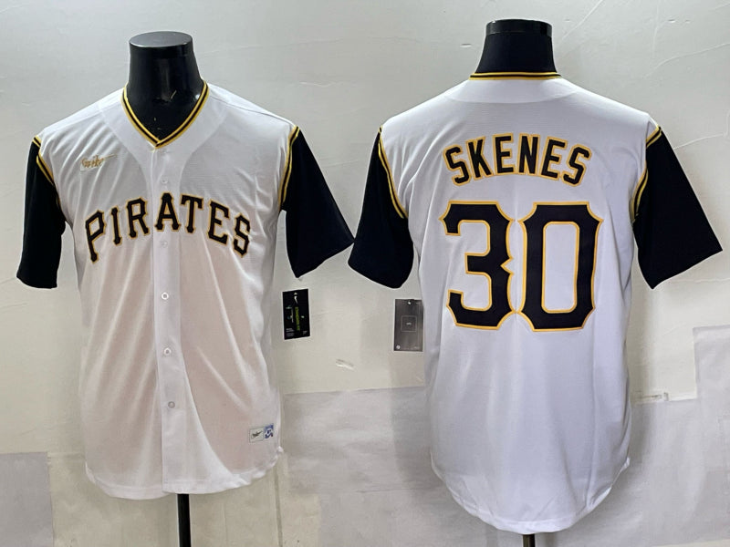 Men’s Pittsburgh Pirates Paul Skenes #30 White Limited Jersey