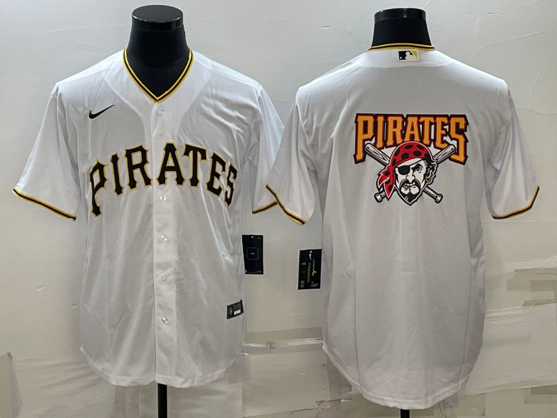 Men’s Pittsburgh Pirates White Home Team Jersey