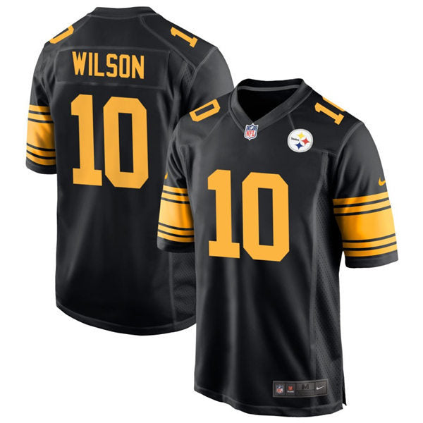 Men’s Pittsburgh Steelers #10 Roman Wilson Nike Black Alternate 2 Vapor F.U.S.E. Limited Jersey