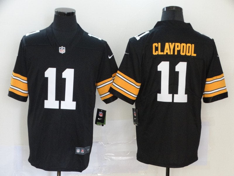 Men’s Pittsburgh Steelers #11 Chase Claypool Nike Black Limited Football Jersey