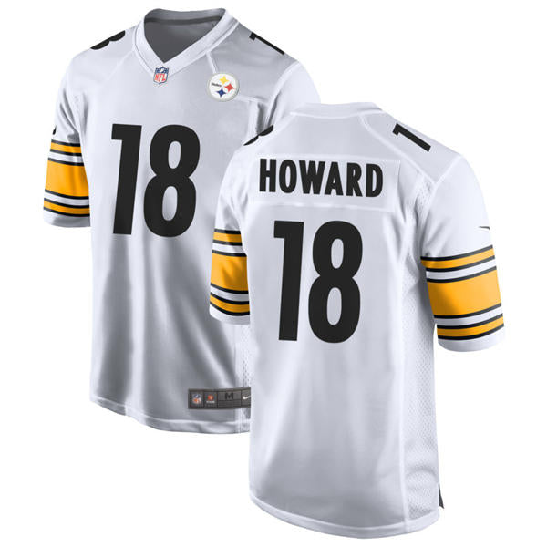 Men’s Pittsburgh Steelers #18 Will Howard Nike White Vapor F.U.S.E. Limited Jersey