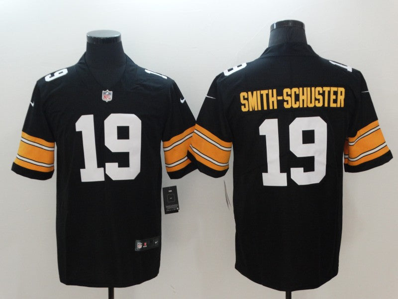 Men’s Pittsburgh Steelers #19 JuJu Smith-Schuster Nike Black Big Number Alternate Limited Jersey
