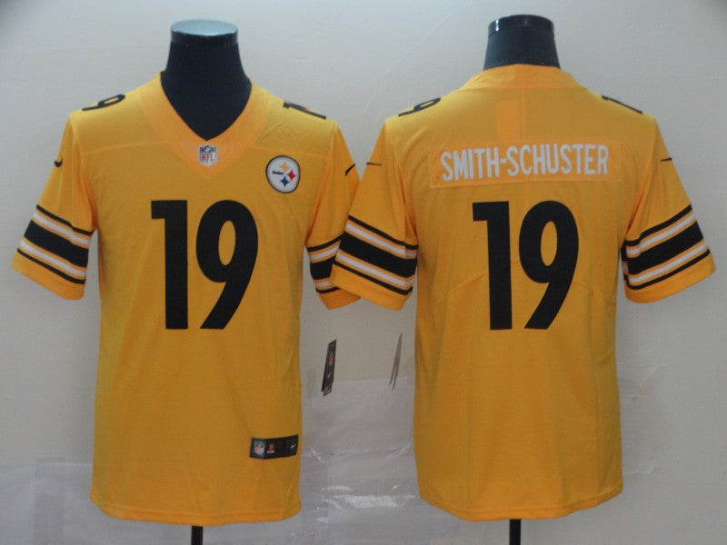 Men’s Pittsburgh Steelers #19 JuJu Smith-Schuster Nike Gold Inverted Legend Jersey