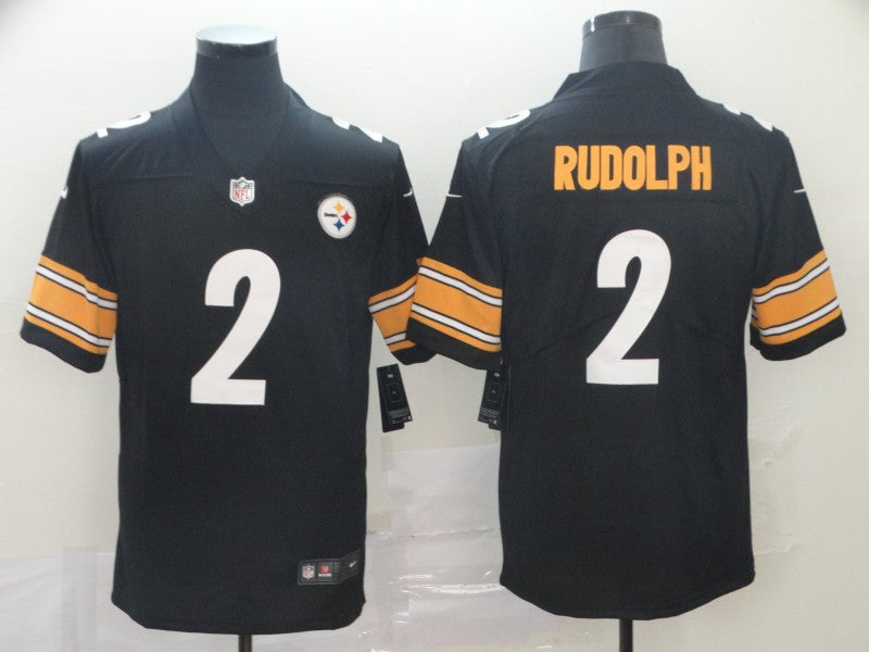 Men’s Pittsburgh Steelers #2 Mason Rudolph Nike Black Player Game Football Jersey
