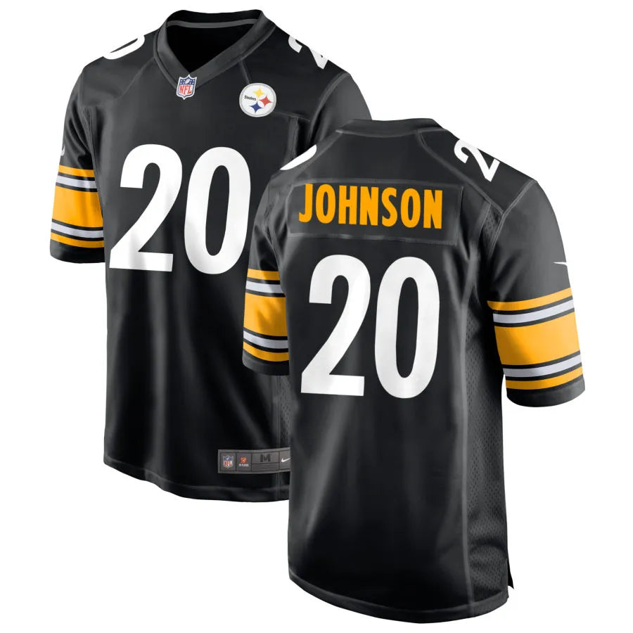 Men’s Pittsburgh Steelers #20 Kaleb Johnson Nike Black Vapor F.U.S.E. Limited Jersey