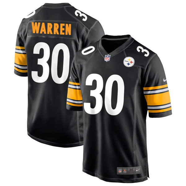 Men’s Pittsburgh Steelers #30 Jaylen Warren Nike Black Vapor Limited Player Jersey