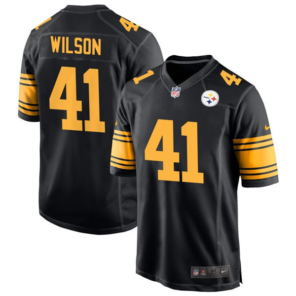 Men’s Pittsburgh Steelers #41 Payton Wilson Nike Black Alternate 2 Vapor F.U.S.E. Limited Jersey