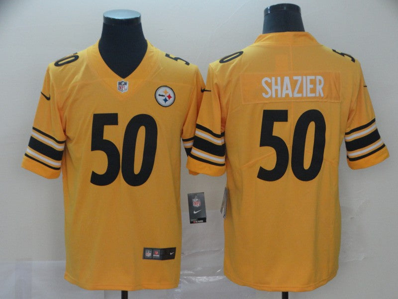 Men’s Pittsburgh Steelers #50 Ryan Shazier Nike Gold Inverted Legend Jersey