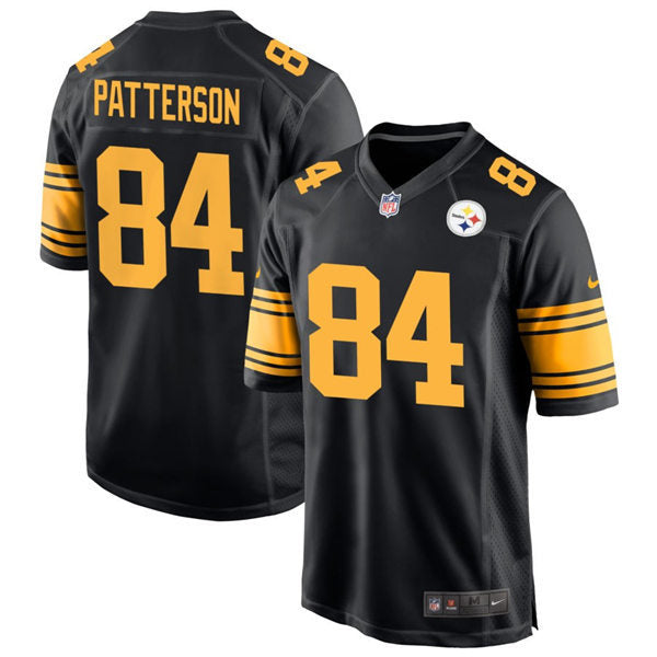 Men’s Pittsburgh Steelers #84 Cordarrelle Patterson Nike Black Alternate 2 Vapor F.U.S.E. Limited Jersey