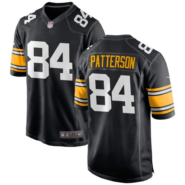 Men’s Pittsburgh Steelers #84 Cordarrelle Patterson Nike Black Big Number Alternate Vapor Limited Jersey