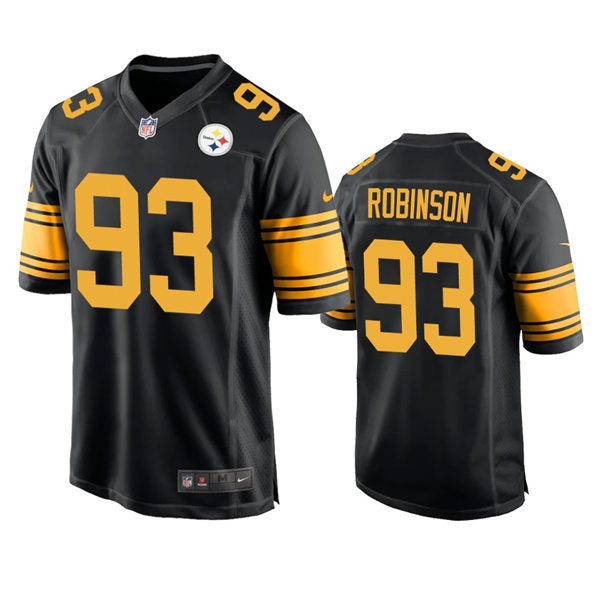 Men’s Pittsburgh Steelers #93 Mark Robinson Nike Black Alternate 2 Vapor F.U.S.E. Limited Jersey