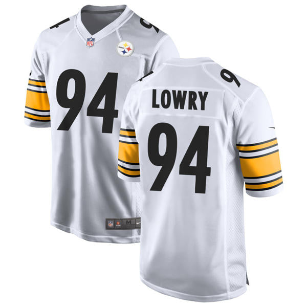 Men’s Pittsburgh Steelers #94 Dean Lowry Nike White Vapor F.U.S.E. Limited Jersey