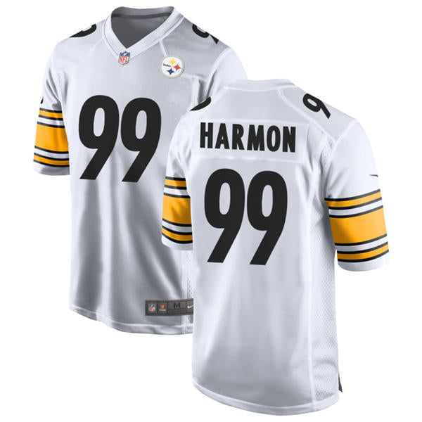 Men’s Pittsburgh Steelers #99 Derrick Harmon Nike White Vapor F.U.S.E. Limited Jersey