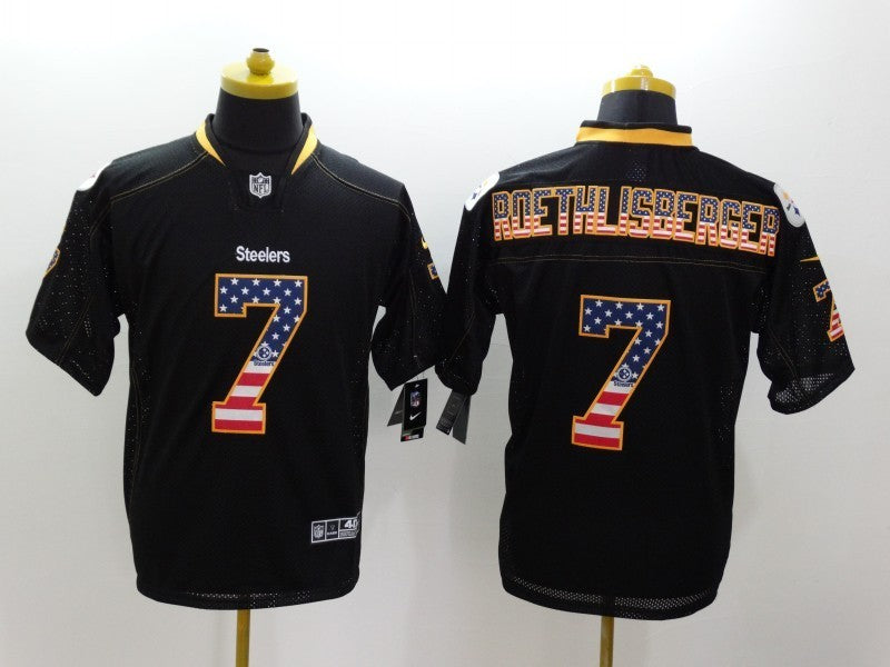 Men’s Pittsburgh Steelers Ben Roethlisberger #7 Black Alternate Jersey