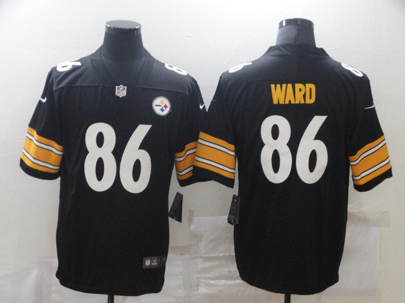Men’s Pittsburgh Steelers Retired Player #86 Hines Ward Nike Black Player Game Football Jersey